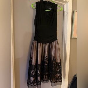 SLNY Black Dress with Elegant Design